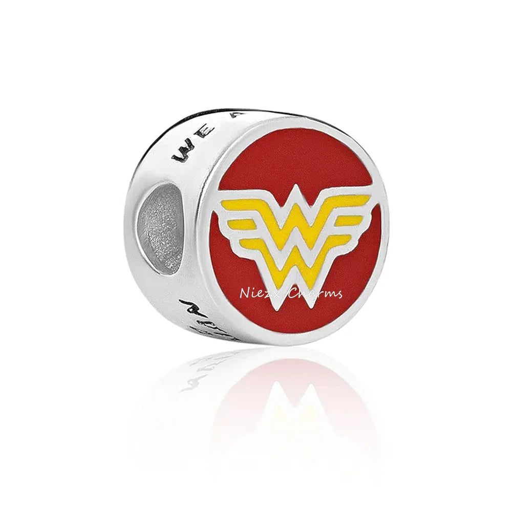 925 Sterling Silver Cute Cartoon Shield Soldier Stickey Charm Beads Animal & Character Charms DIY Jewelry Gift for Her