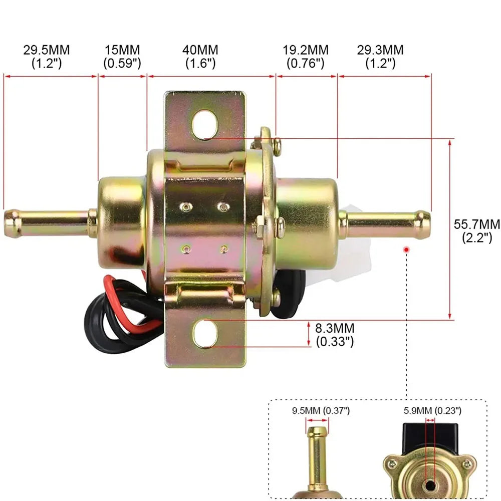 Automobile Electronic Pump Car accessories Car Oil Fuel Pump Universal Gasoline and Diesel Pump DC 12V