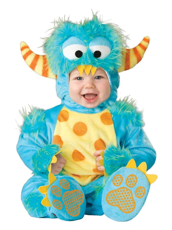 New Arrival High Quality Baby Boys Girls Halloween Dinosaur Costume Romper Kids Clothing Set Toddler Co-splay Triceratops