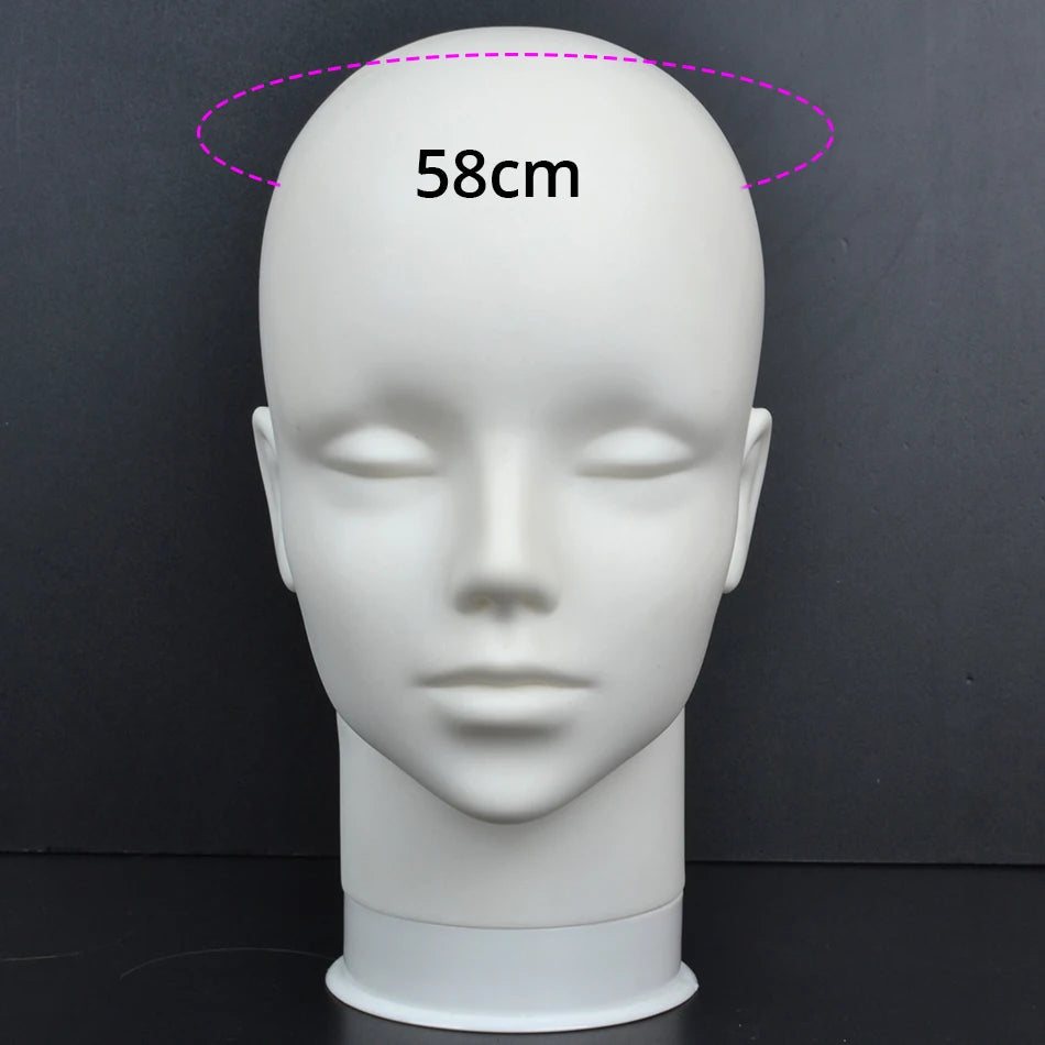 Mannequin Head Wig Stand With Adjustable Wig Tripod Stand Holder For Wigs Making Display With T Pins/Wig Cap Training Practice
