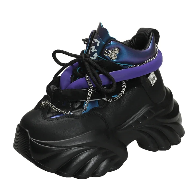 Lovely Kawaii Women sneakers wedge casual shoes woman sneakers women running shoes woman lace-up female sneakers Loafers Shoes