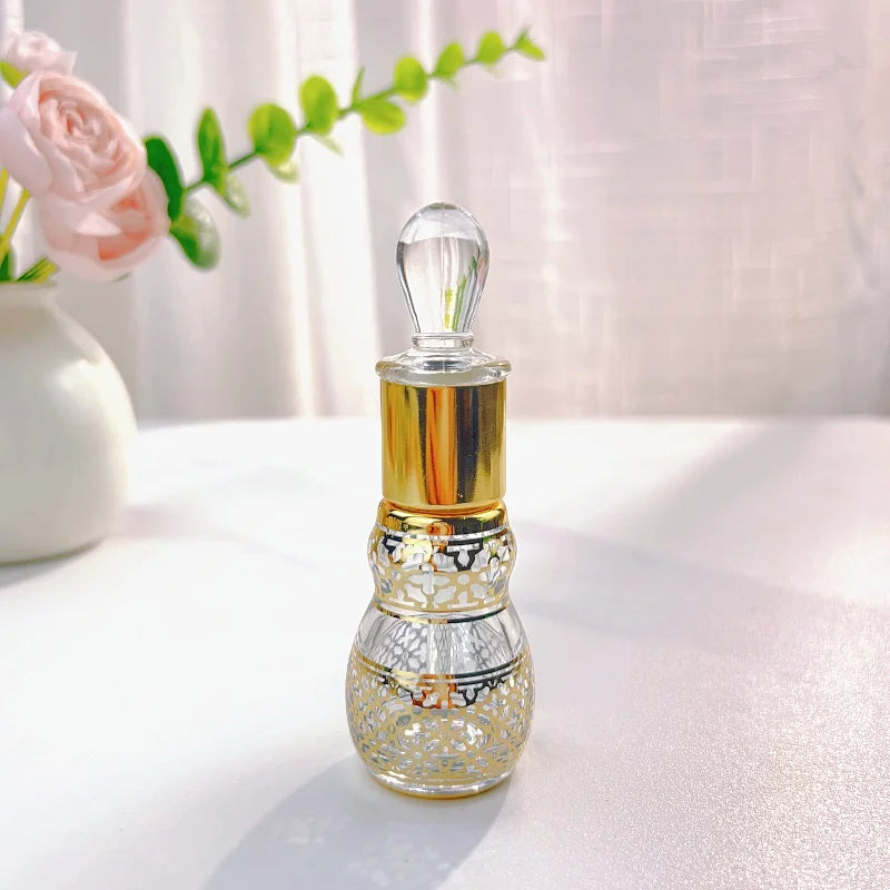 10/30pcs 6ml Thick Glass Essential Oil Bottle 12ml Attar Oil Bottles Empty Perfume Container With Glass Drop Stick
