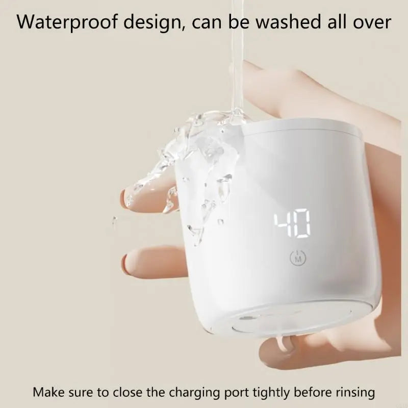 G2AD Portable Baby Bottle Warmer with Quick Heating and Digital Temperature Control 4-Gear Adjust for Home and Travel Use