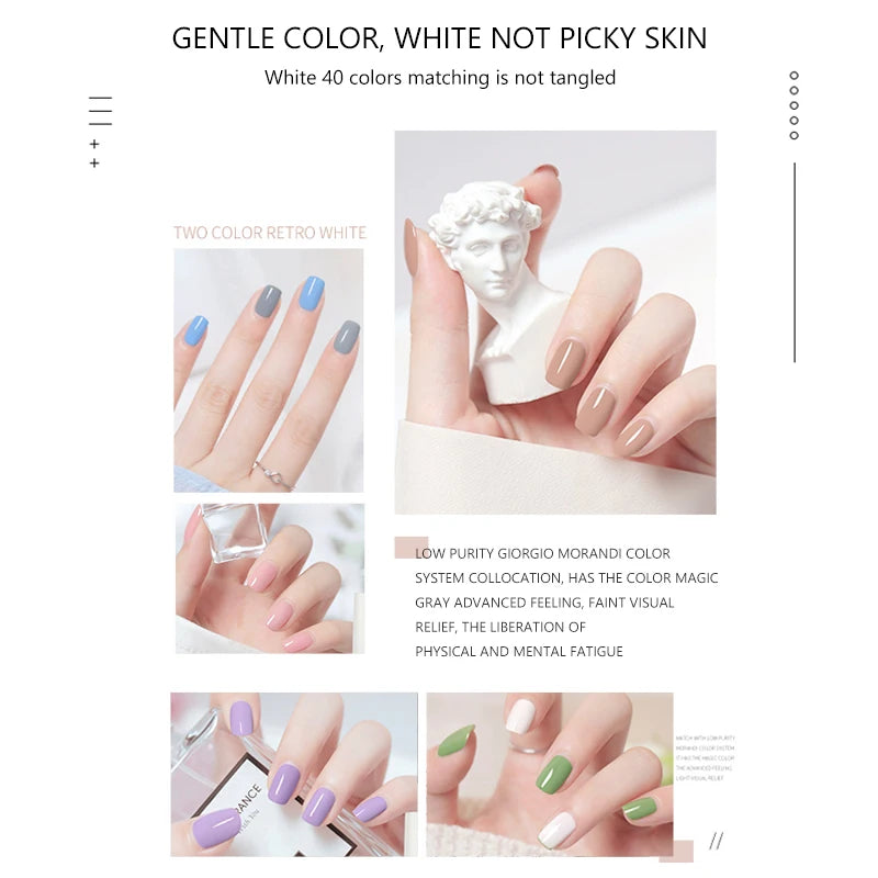 6Pcs/Set 10ml Nude Pink Nail Polish Water-Based Nail Polish Odorless Fast-Drying,No Need To Bake, Suitable For All Seasons Salon