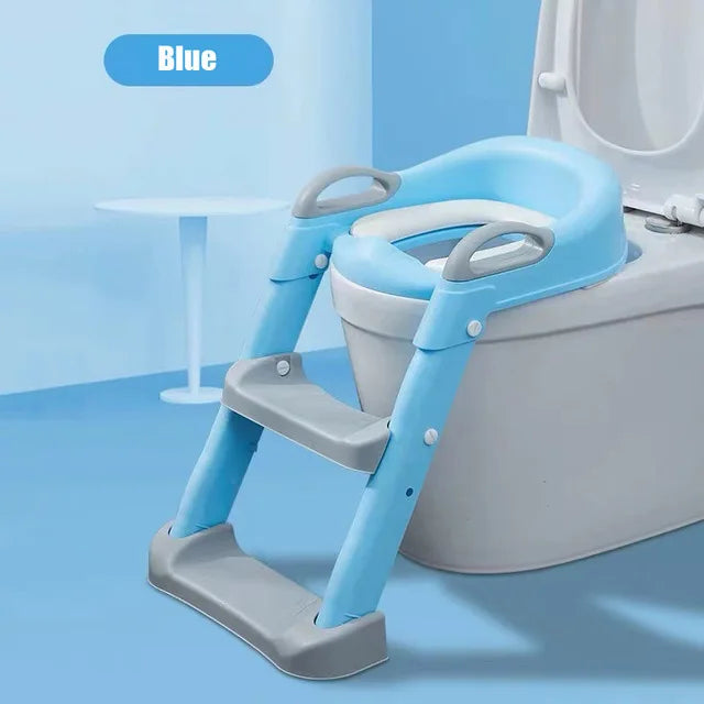 1-8 Years Children's Potty Baby Toilet Seat With Adjustable Ladder Infant Toilet Training Folding Seat Baby Potty Training Seat
