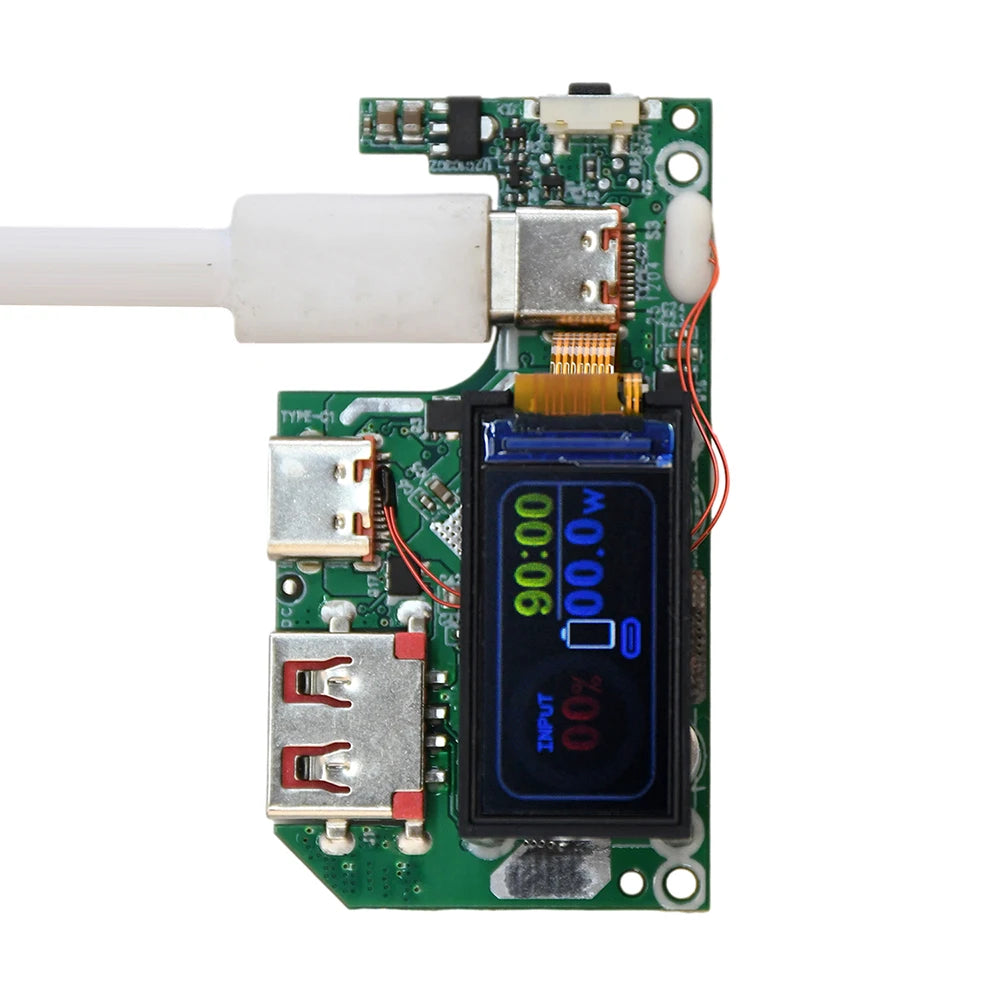 45W 2S 65W 3S Fast Charging Module with TFT Display PD QC Compatible DIY Power Bank Circuit Board for Portable Chargers