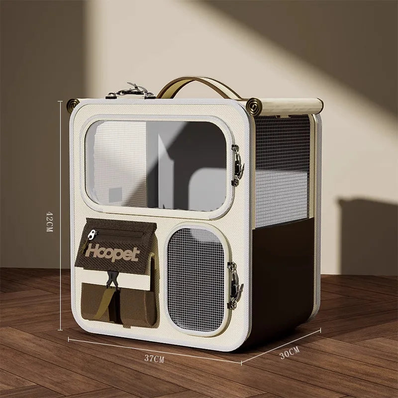 Breathable Pet Cat Carrier Backpack Colorful Pet Carrier Transport Travel Bag Expandable Large Capacity Creative for Cats Dogs