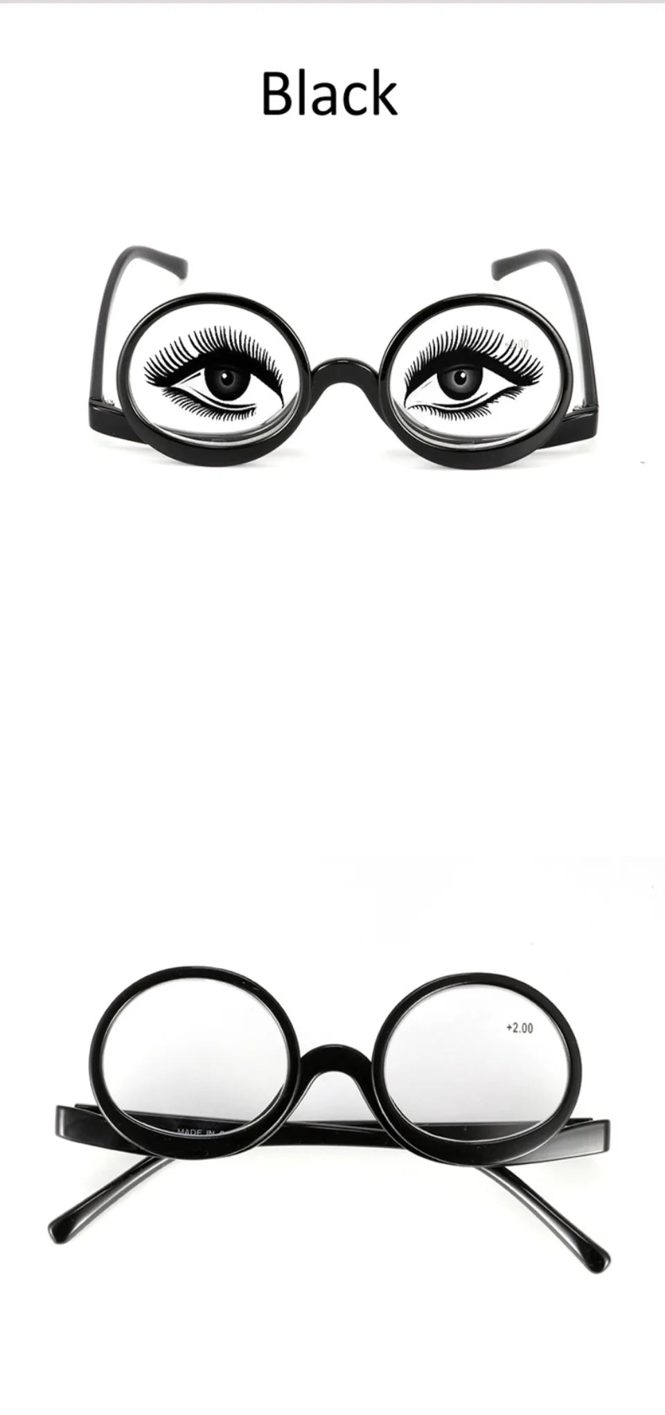 NONOR Makeup Readers Flippable Dual Lens Fashion Reading Glasses for Women Eyeglasses Diopter +1.0 +1.5 +2.0 To +4.0