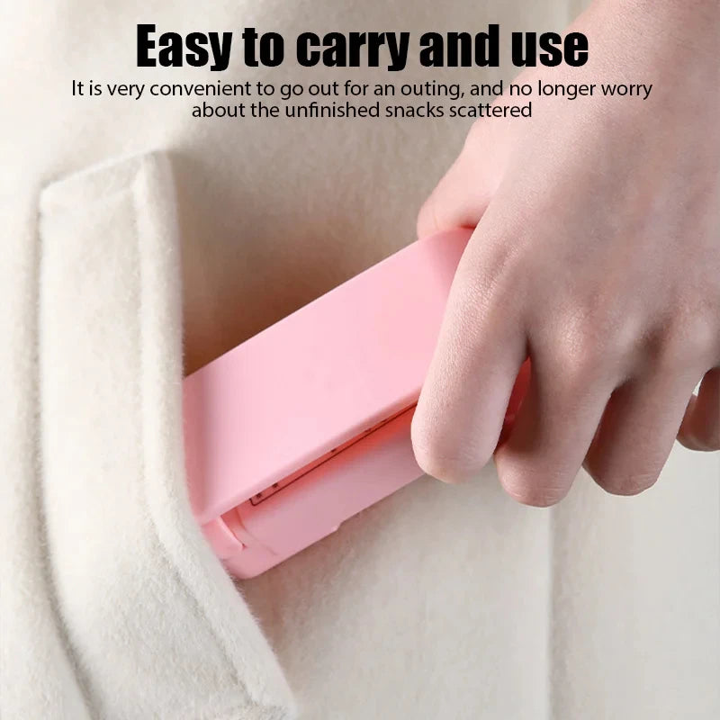 Portable Heat Bag Sealing Machine Package Sealer Bags Plastic Food Bag Closure  Food Packaging Heat Sealer Kitchen Gadget