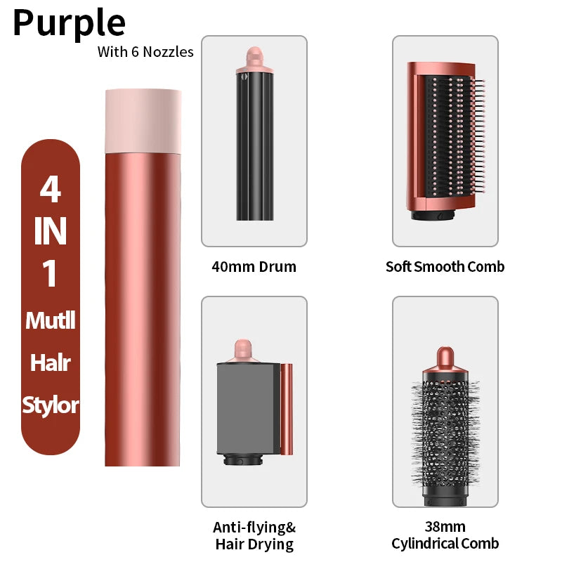 2026 New 7IN1 Multi Hair Styler Curling Iron Hair Hot Air Brush Curling Barrel Hair Dryer Salon Professional Curly Hair Styler