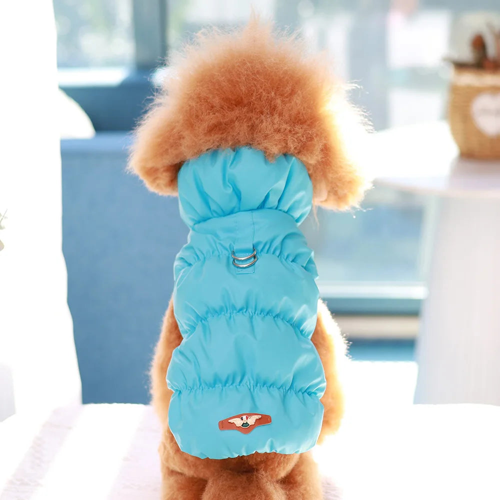 Winter Padded Dog Coat Jacket For Small Medium Dogs Soft Warm Dog Clothes Cute Puppy Vest Pet Outfit