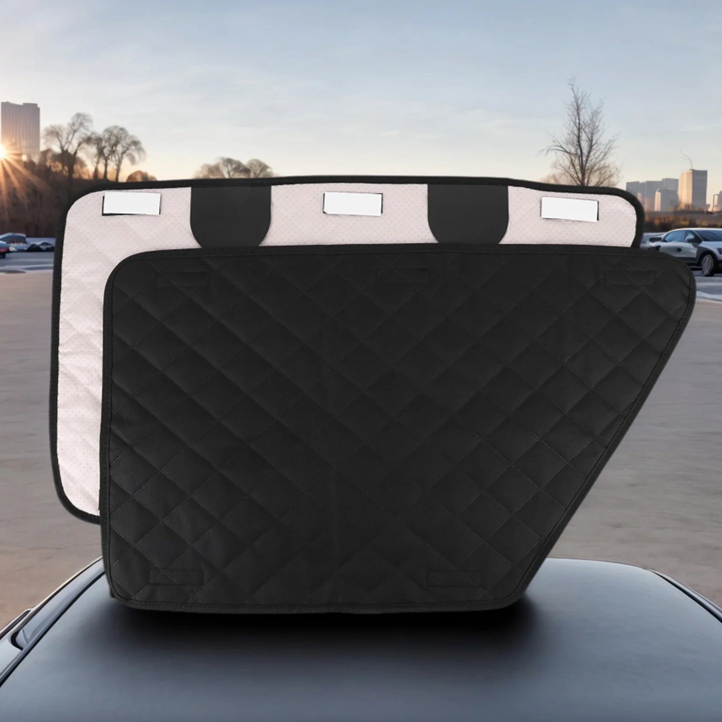 2Pcs Oxford Waterproof Car Door Protector Dog Anti-Scratch Car Interior Cover Washable Car Door Protect Mats for Car Truck & SUV