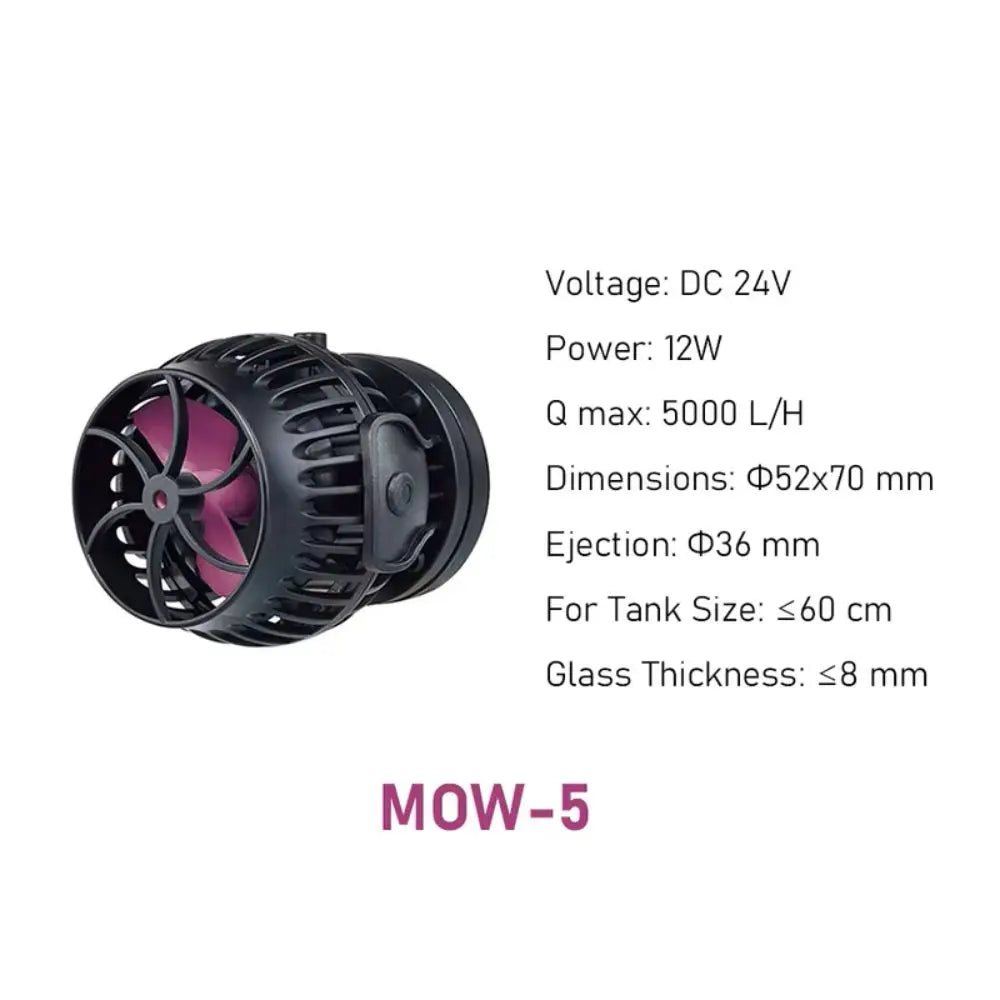 Jebao MOW-3 MOW-5 MOW-9 MOW-16 MOW-22 Series Smart WiFi Aquarium Water Wavemaker Pump with LCD Display Controller for Fish Tank