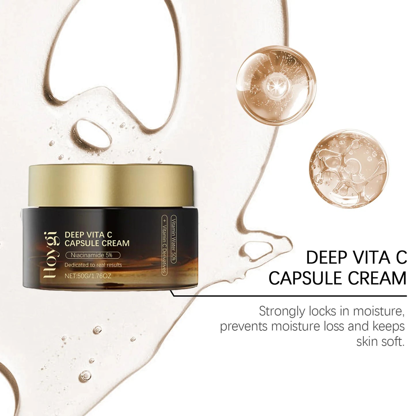 Deep Vita C Capsule Cream Collagen Face Moisturizer Anti Aging Gel Firming Repairing Fade lines Hydrating Skin Care Products