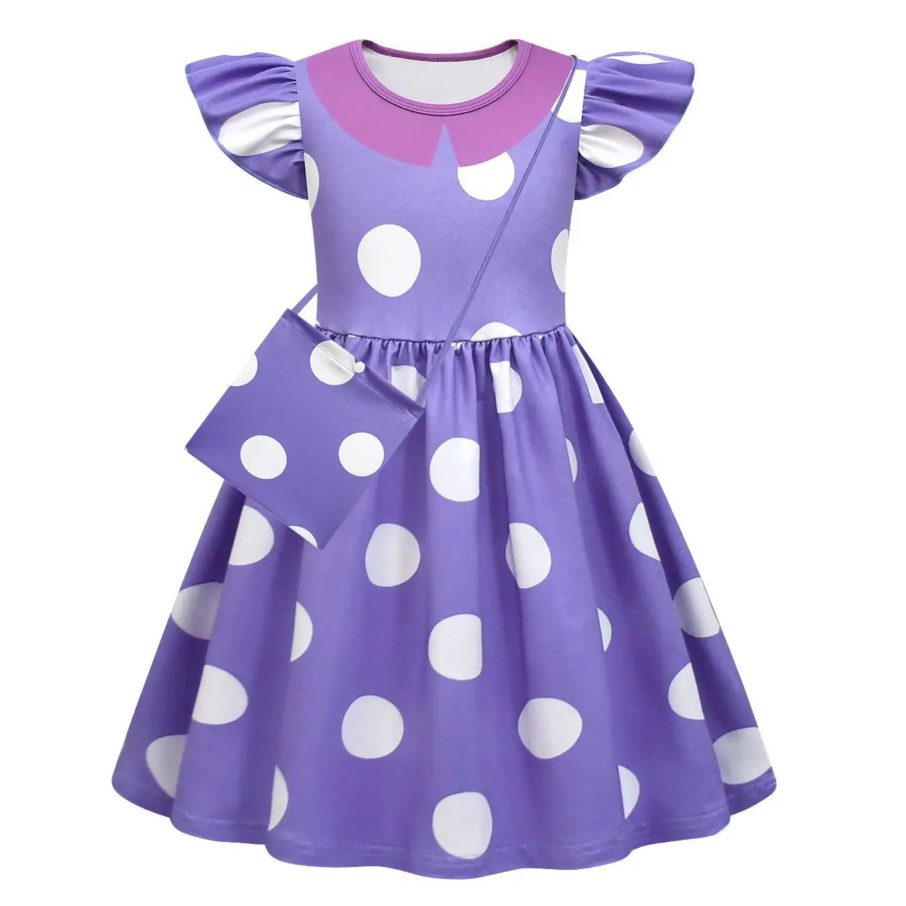Inside O-Out Envy Cosplay Costumes Girls Dress Envy Inspired Dress Bag Wig Suits Kids Halloween Roleplay Clothes Party Vestido