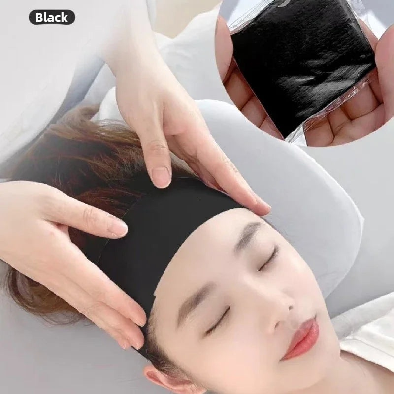 50pcs Disposable Headbands for Facials Spa Stretch Non-Woven Soft Skin Care Hair Bands Women Salons Face Washing Beauty Tools