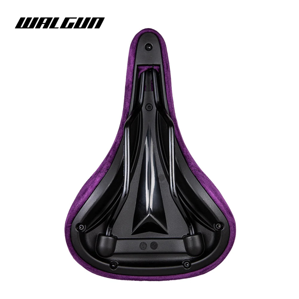 WALGUN BMX Bicycle Saddle Dirt Jump Cruiser Bike Seat with Embroidery Freestyle Racing Dowbhill Saddle MTB 265*170 Cycling Parts