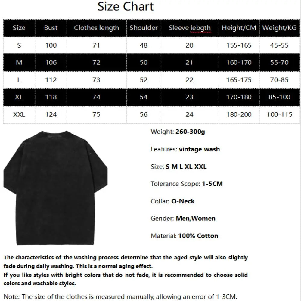 Anime The Seven Deadly Sins Escanor Printed Tee Men Women Washed Cotton T-shirts Short Sleeve Vintage T Shirt Harajuku Tshirt
