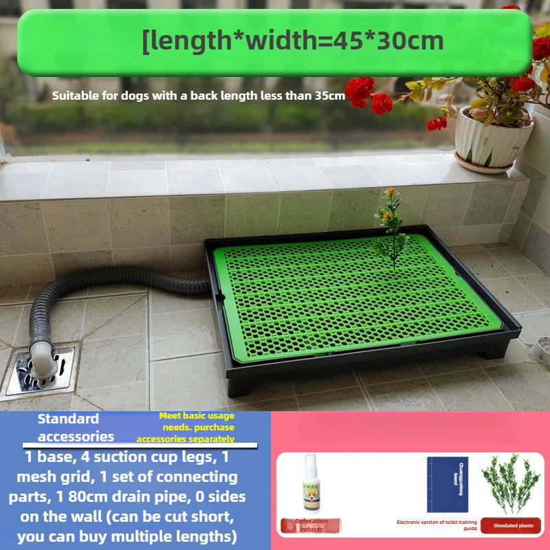 Pet Toilet with Baffle Flushing Water Directly Discharged Sewer Pet Cleaning Products Accessories Cats Dogs Rabbits Toilet