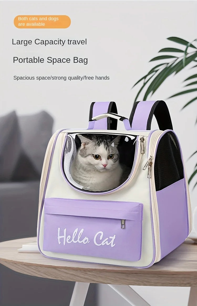 Cat Carrier Bags Windproof Outdoor Travel Backpack for Cat Small Dogs Transport Carrying Bag Cat Backpack Carriers With Cushion
