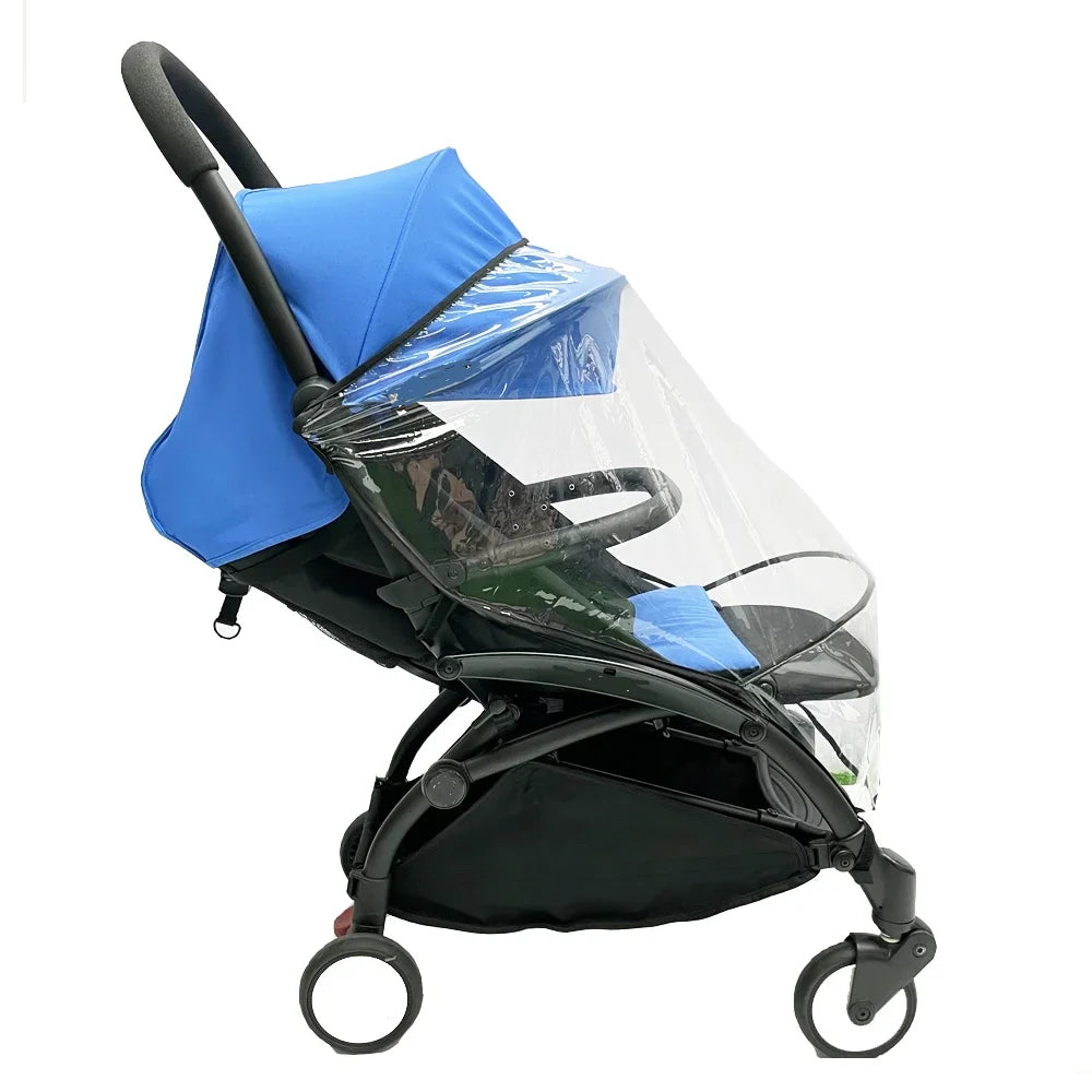 MomTan® Baby Stroller Accessories Compatible With Babyzen YOYO2 YOYO 3, Stroller Bumper &15 CM Foot Board & Rain Cover For YOYO