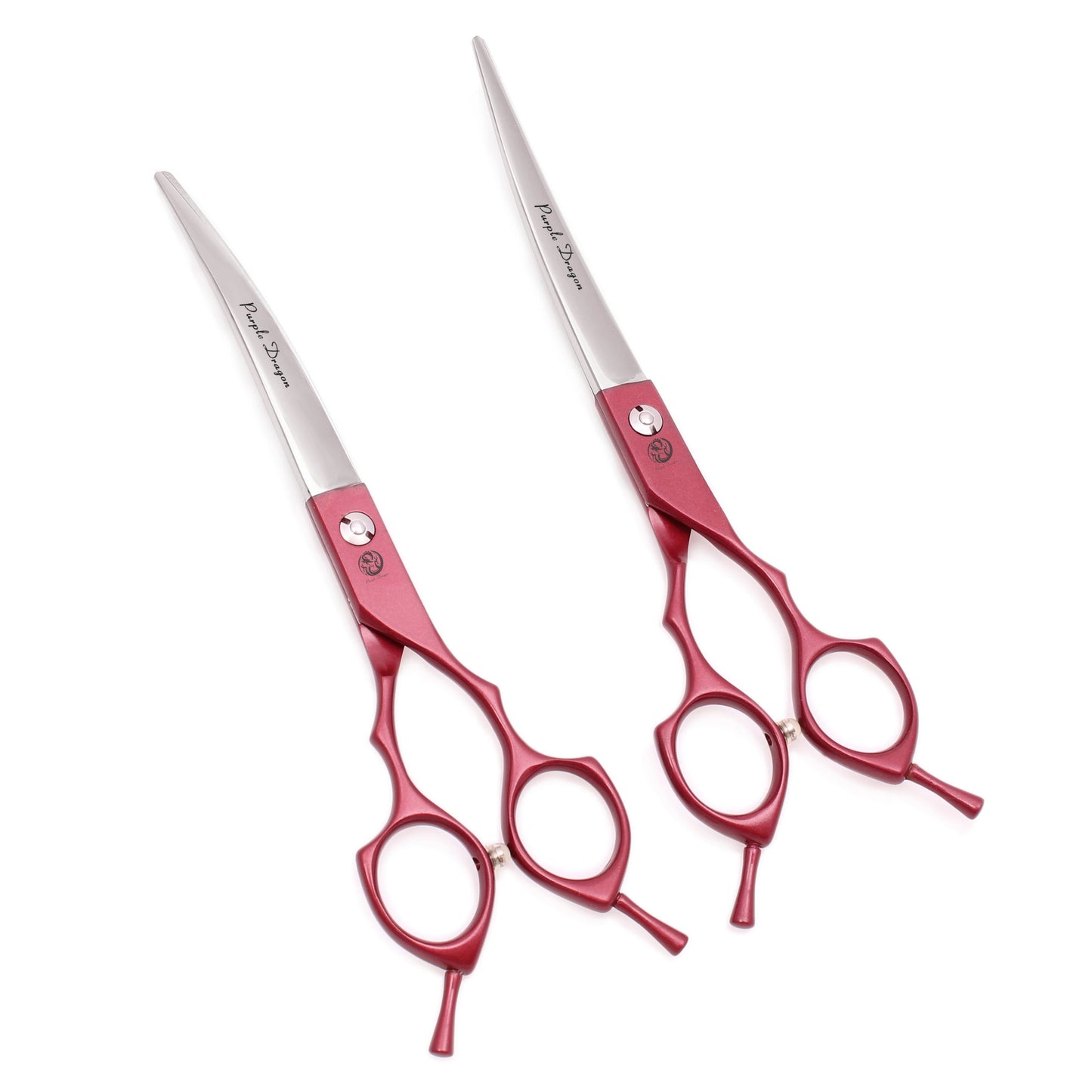 6.5 7 Inch Professional Pet Dog Cat Grooming Scissors 440C Japanese Stainless Steel Sharp Blades Shears Thinning Curved Straight