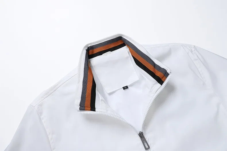 Autumn Winter Men's Stand Collar Casual Zipper Jacket Outdoor Sports Coat For Harley Davidson Motorcycle Styling Accessories