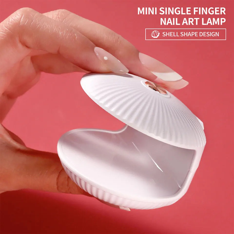 Mini Nail Dryer UV LED Lamp Machine Shell Single Finger Phototherapy Machine for Nails UV Gel Polish Quick Drying Manicure Tools