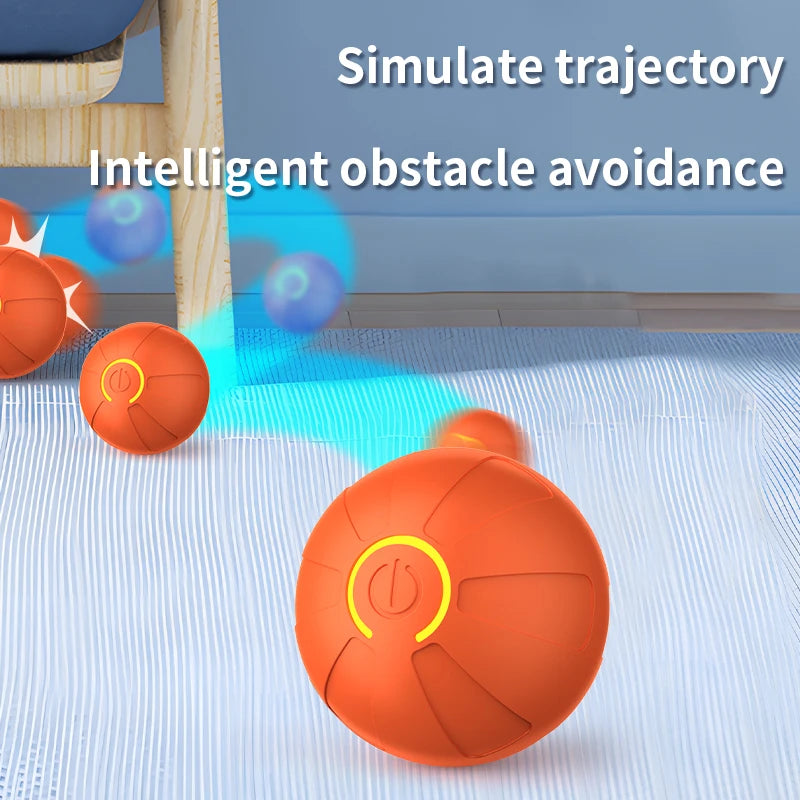 Smart Dog Toy Ball Automatic Interactive Pet Electronic Rolling USB Rechargeable Moving Bouncing for Puppy to Large dog Chew Toy