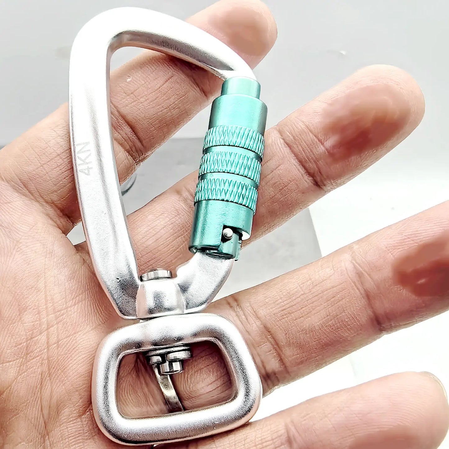 Safety Carabiner Clip Auto Locking 360 Rotational Hook 4KN Pull for Dog Leash Hammocks Backpacks Outdoor Climbing Accessories