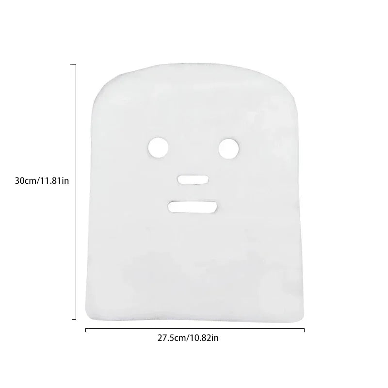 100PCS White Pure Cotton Soft Disposable Gauze Face Mask Paper Sheet Beauty Salon Special Gauze Absorption Non-Irritating