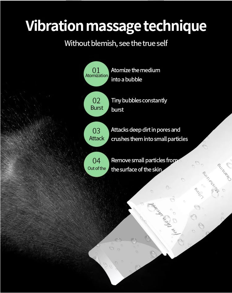 Portable Skin Scrubber Peeling Machine 90g Facial Peeling Device USB Rechargeable Blackhead Remover Travel Beauty Tool