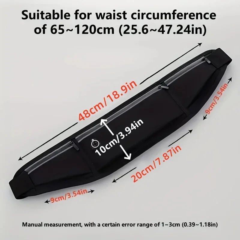 Running Waist Bag Sports Belt Pouch Mobile Phone Bag Men Women Waist Pack Lightweight Gym Sports Bag Waist Pack Adjustable Strap