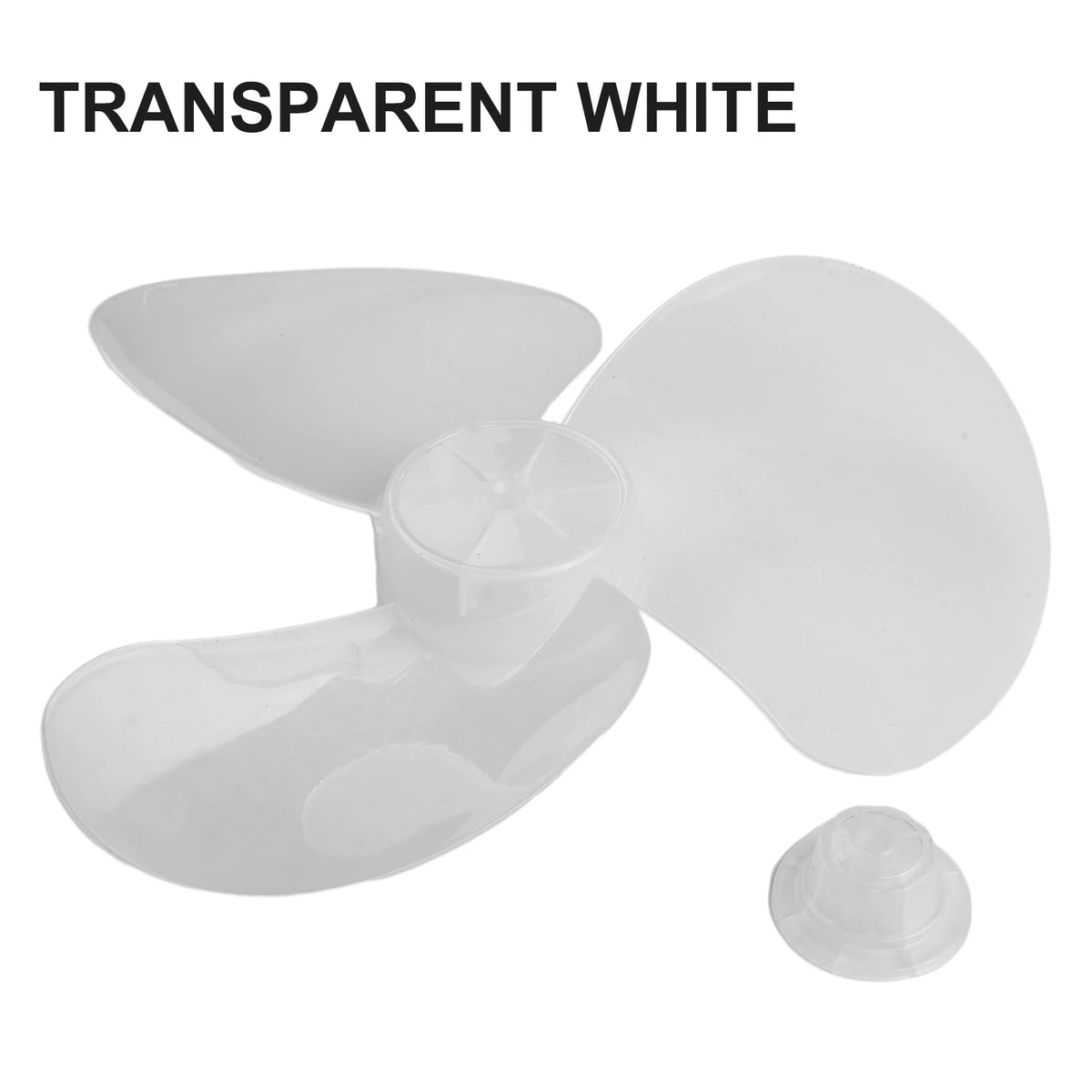High Quality Fan Blade 3 Leaves Radius 14cm Standing Pedestal Floor Wall Table Fanner Transparent Black Transparent White