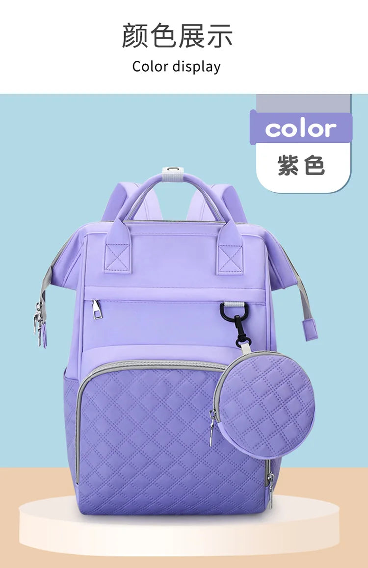Diaper Bag Backpack Baby Essentials Travel Tote Multifunction Waterproof with Changing Station Pad Stroller Straps Big for Mommy