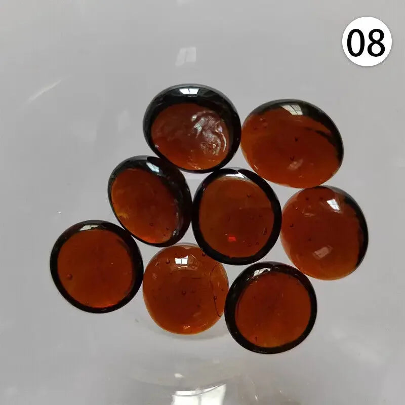 100% Natural Round Clear Quartz Crystal Bulk Tumbled Stone Mini Colourful Flat Stone Ornament Fish Tank Aquarium Decorations