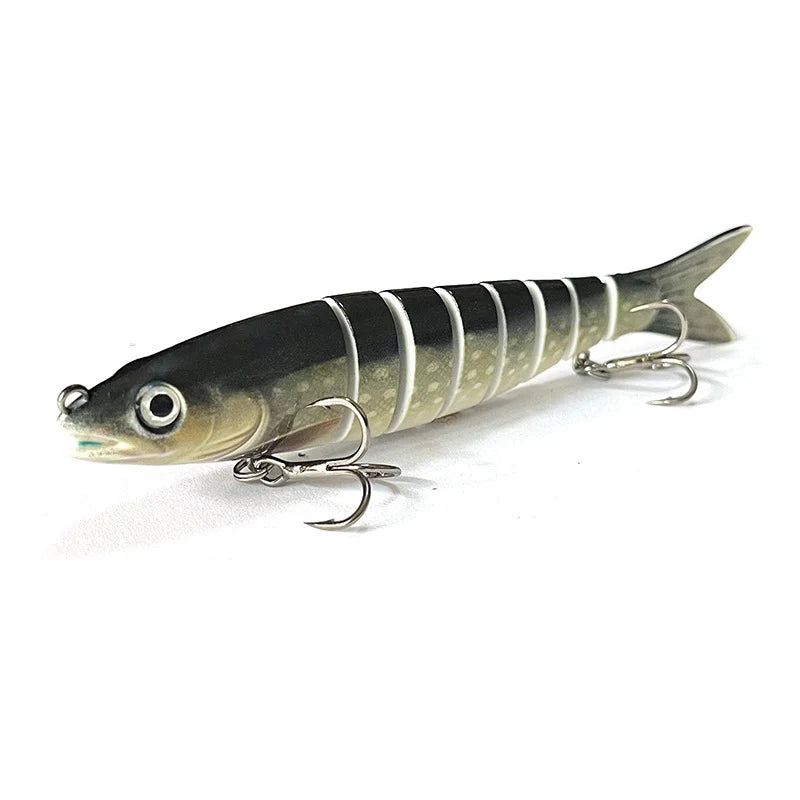 Fishing Lure Multi-Joint Fish Fishing Kit Slow Sinking Realistic Hard Lure Swimbait Freshwater and Saltwater for Bass Trout Lure