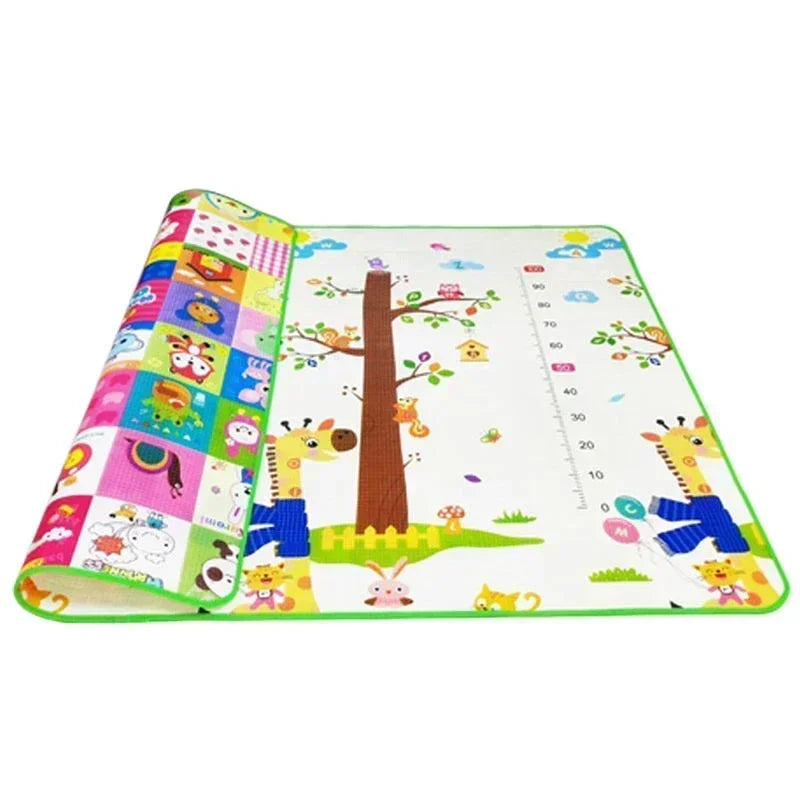 Thicken 1cm/0.5cm Baby Crawling Play Mats 200*180cm Folding Mat Carpet Play Mat for Children's Safety Rug Toys Gift Have Creases