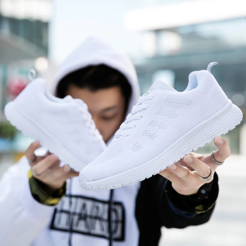 Breathable Women Running Shoes Lightweight Anti-slip Female Sports Shoes Outdoor Soft Women's Sneakers Lace Up Fashion Tennis