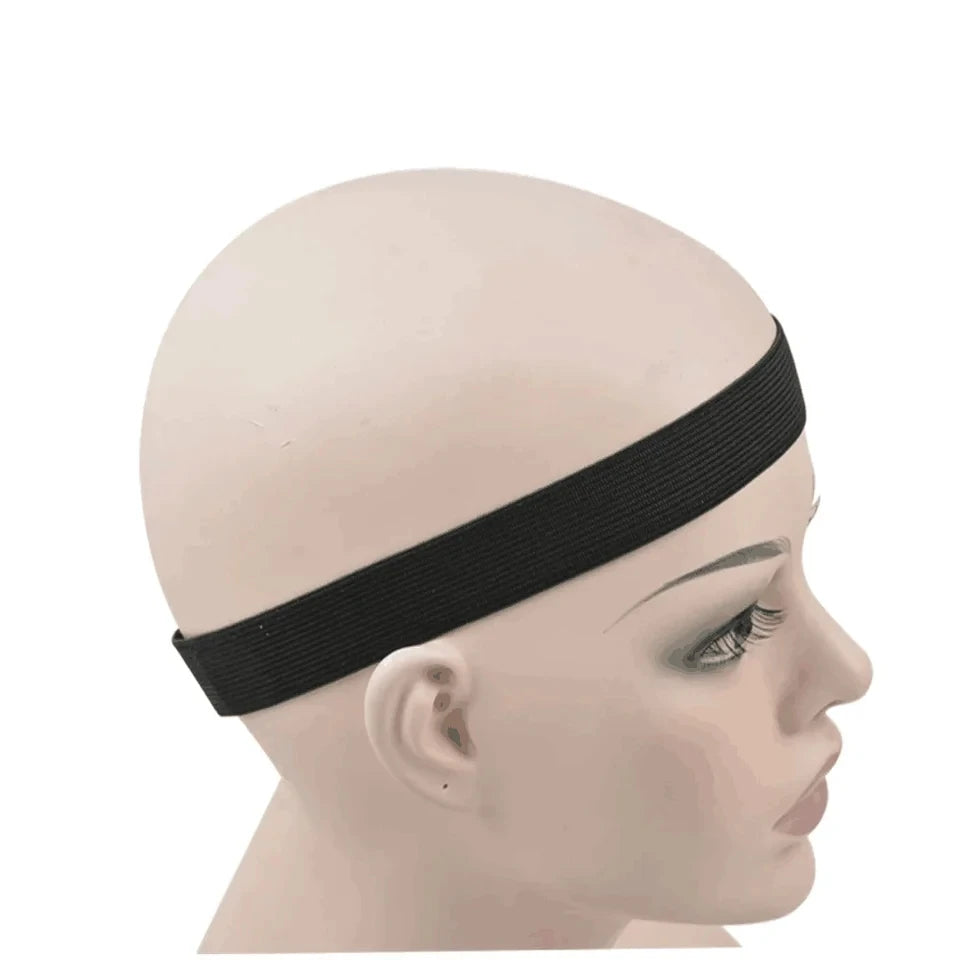 Non-Slip Elastic Lace Wig Band Adjustable Edge Melting Grip Band for Lace Front Wig Secure Hold