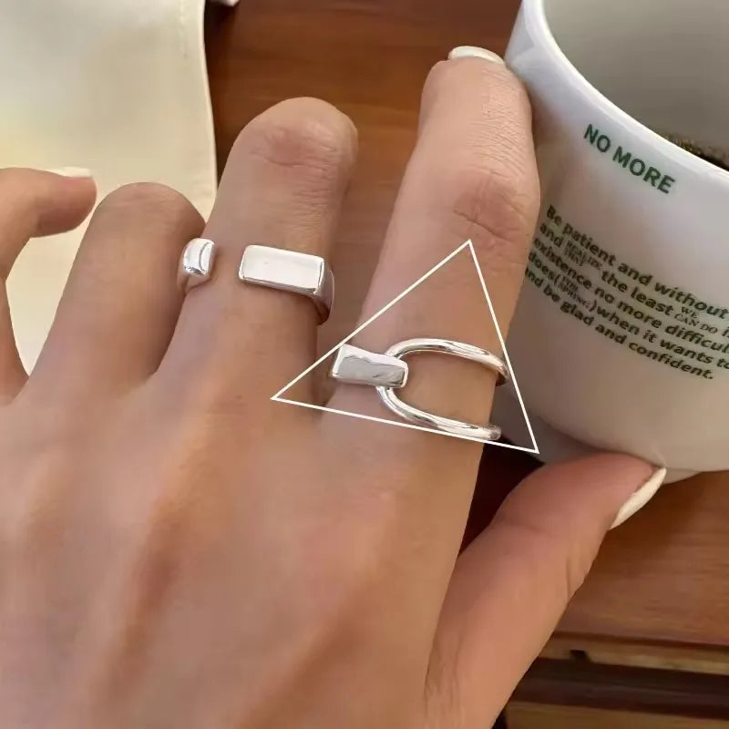 VENTFILLE 925 Sterling Silver Rings for Women Couple Blue Stone Star Jewelry  Party Birthday Gift Dropshipping Wholesale