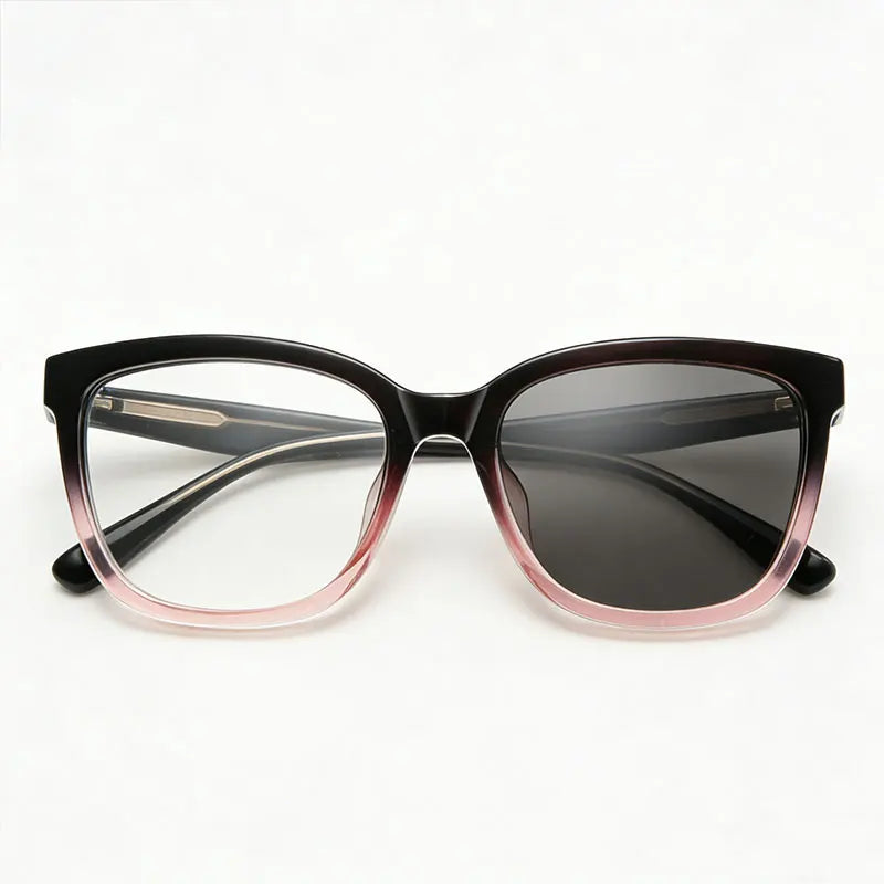 Cat Eye Women Reading Glasses Photochromic Lenses Anti-UV Sunglasses Blue Light Blocking Color Changing Glasses With Diopters