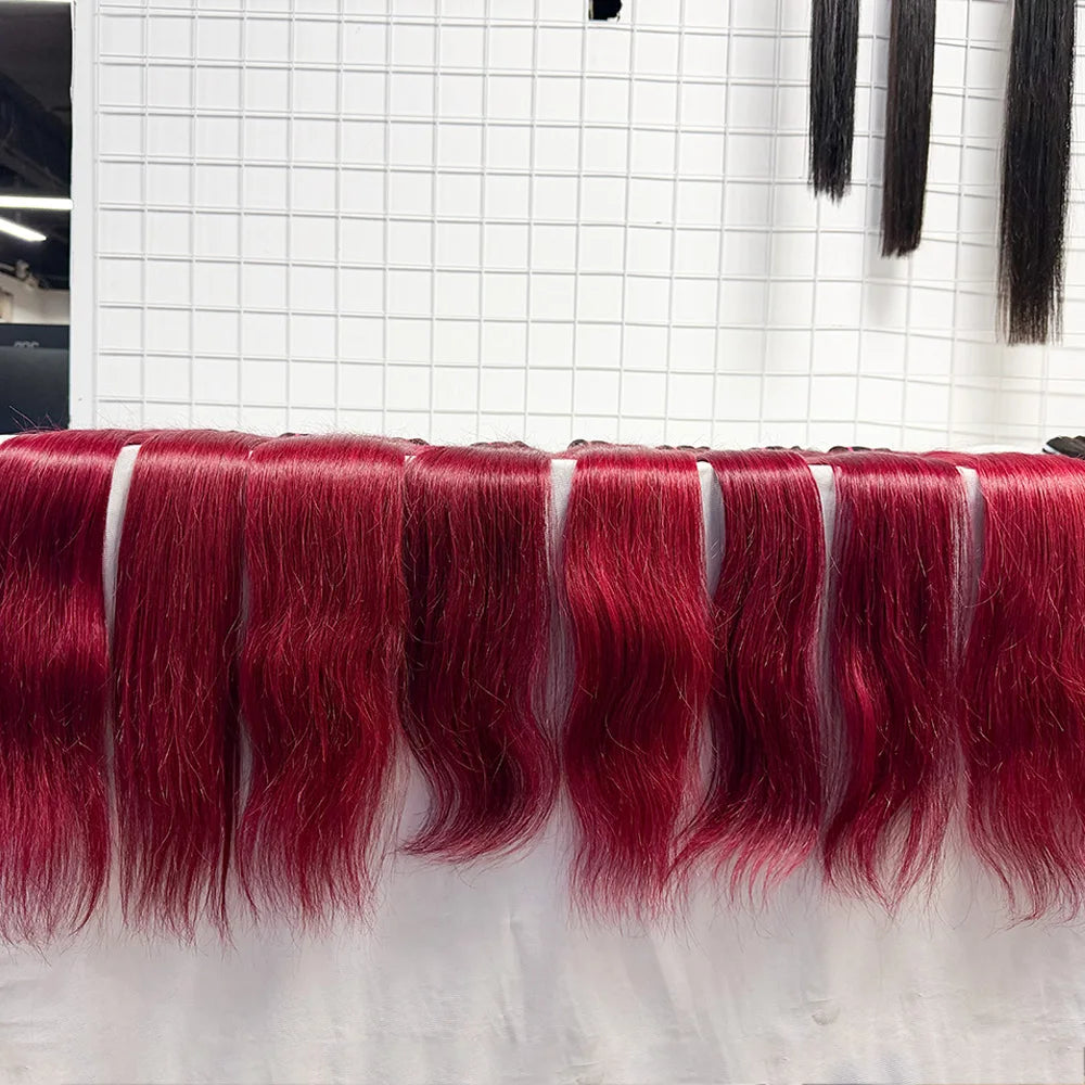 8-30 Inch T1B/99J Straight Human Hair Weaving Bundles 100g/Bundle High Quality Hair Extensions for Black Women