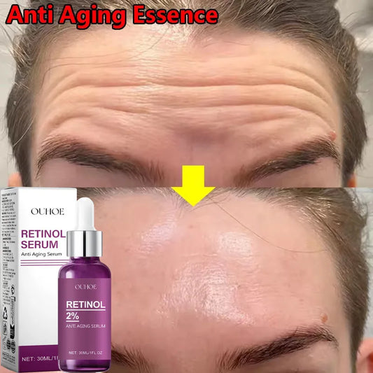 Retinol Remove Wrinkle Face Serum Lift Firming Anti Aging Fade Fine Lines Whitening Brightening Moisturizer Skin Care Cosmetics