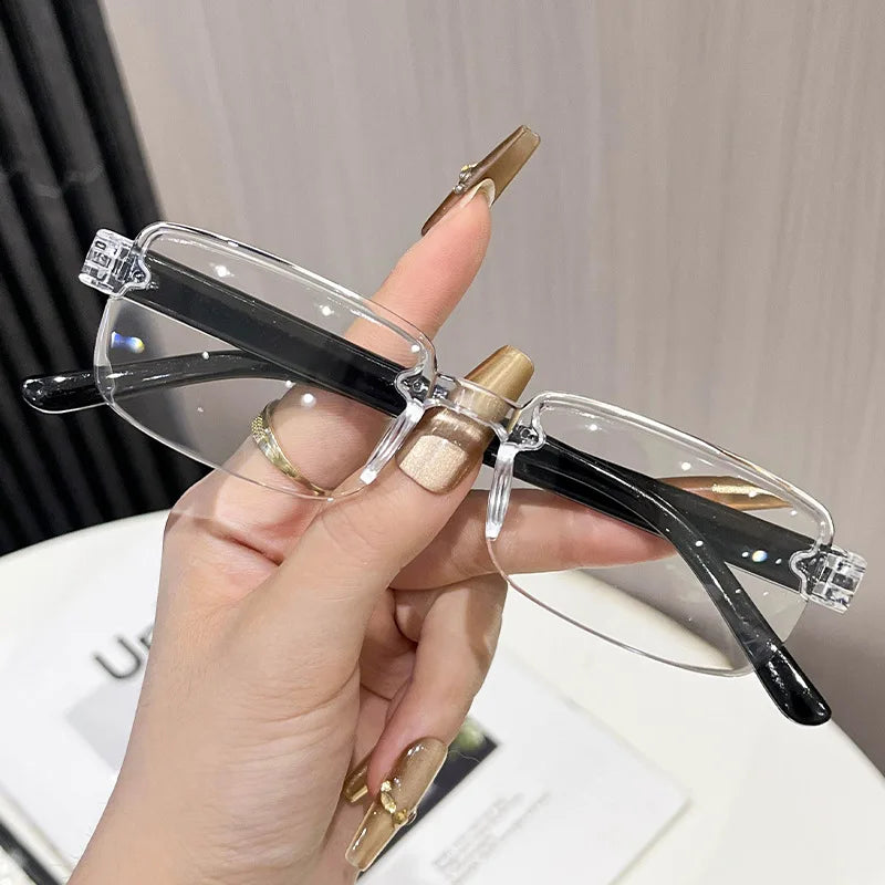 Intelligent Zoom Reading Glasses Anti Blue Light Comfortable Reading Glasses Ultra Light Frameless Glasses Frameless For Party