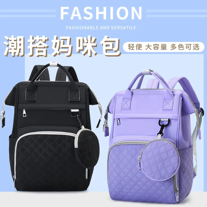 Diaper Bag Backpack Baby Essentials Travel Tote Multifunction Waterproof with Changing Station Pad Stroller Straps Big for Mommy