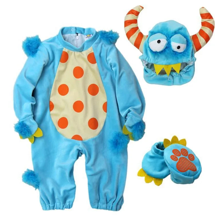 Halloween Baby Boy Girl Clothes Romper Onesie Newborn Toddler Christmas Rompers Flannel Warm Soft Baby Infant Costume