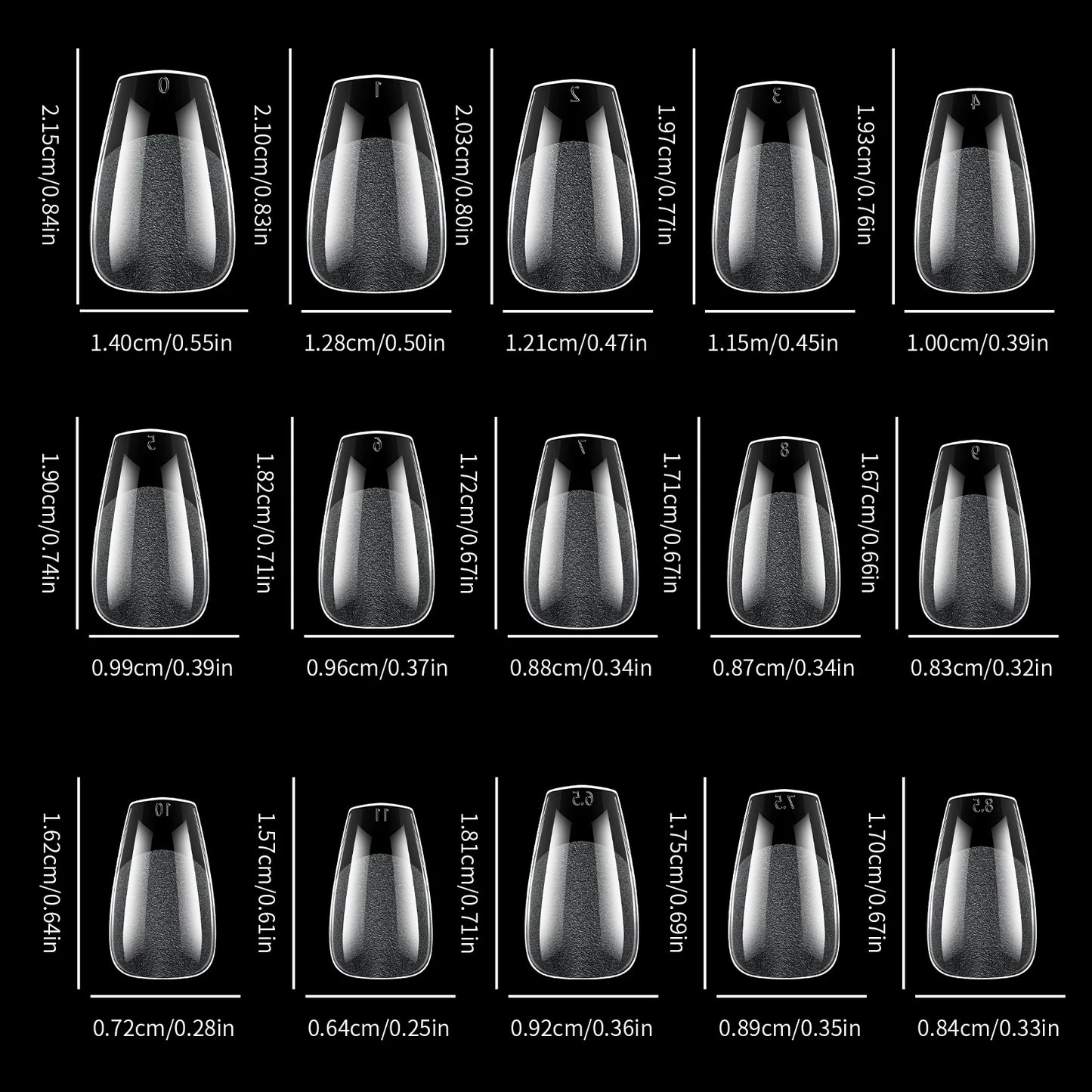 360pcs Soft Gel Nail Tips Semi-Matte Full Cover Almond Coffin Oval False Soak Off Gel Extension Tips Press On Nails Salon Home
