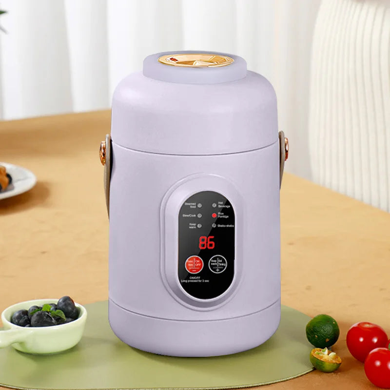 New Multifunctional Rice Cooker Portable Small Travel Electric Kettle Household Electric Cooker Hot Pot 110V US/220V EU Plug