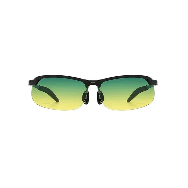 Men Photochromic Polarized Sunglasses Day Night Dual Use Color Changing Driving Fishing  Anti Glare UV Night Vision Glasses 1PC
